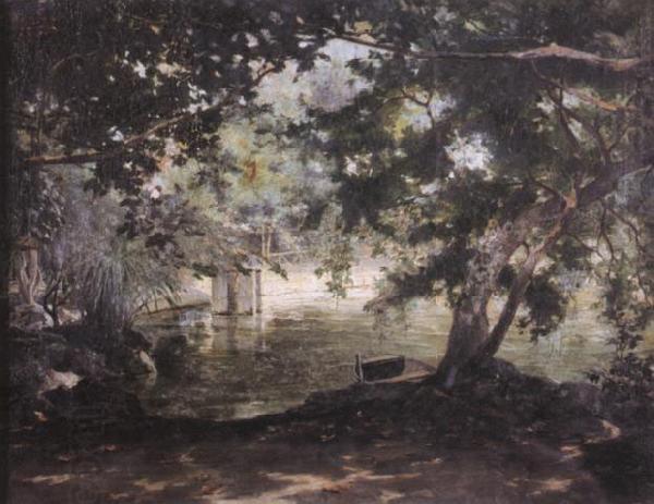 unknow artist A remembrance of the Villa Borghese, oil painting picture